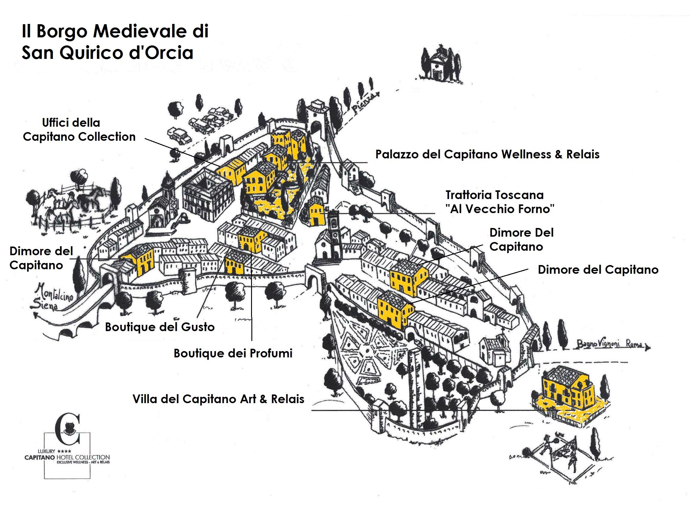 Palazzo Del Capitano Wellness E Relais Hotel San Quirico dʼOrcia Buitenkant foto